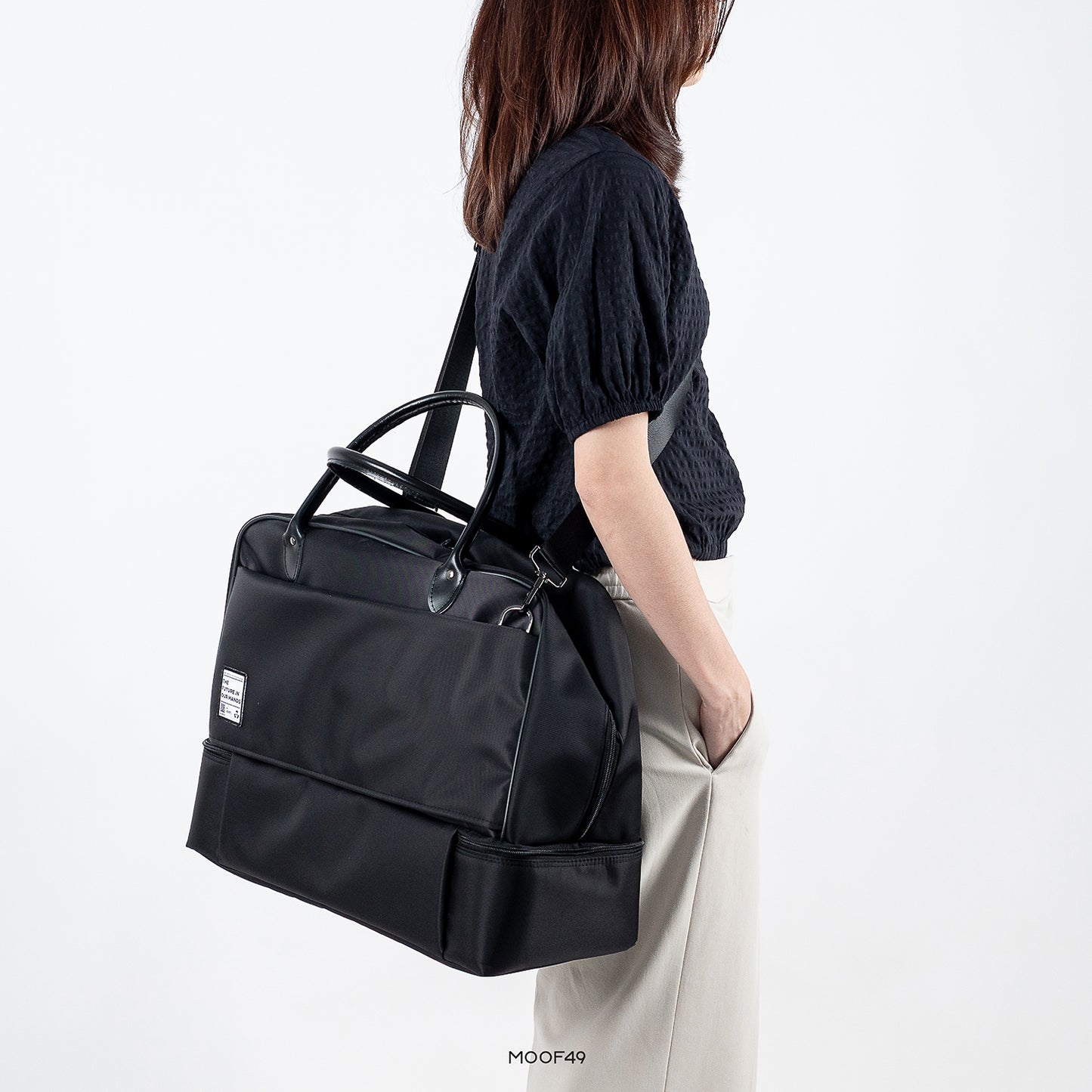 Re-Nylon Travel Boston Bag