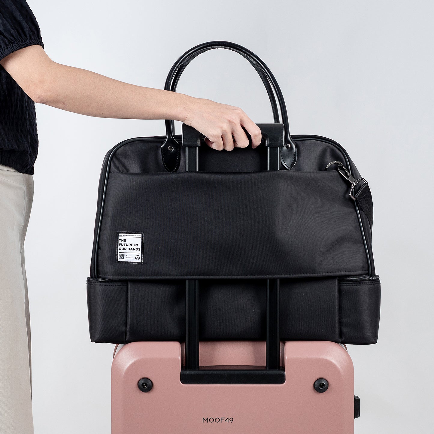 Re-Nylon Travel Boston Bag
