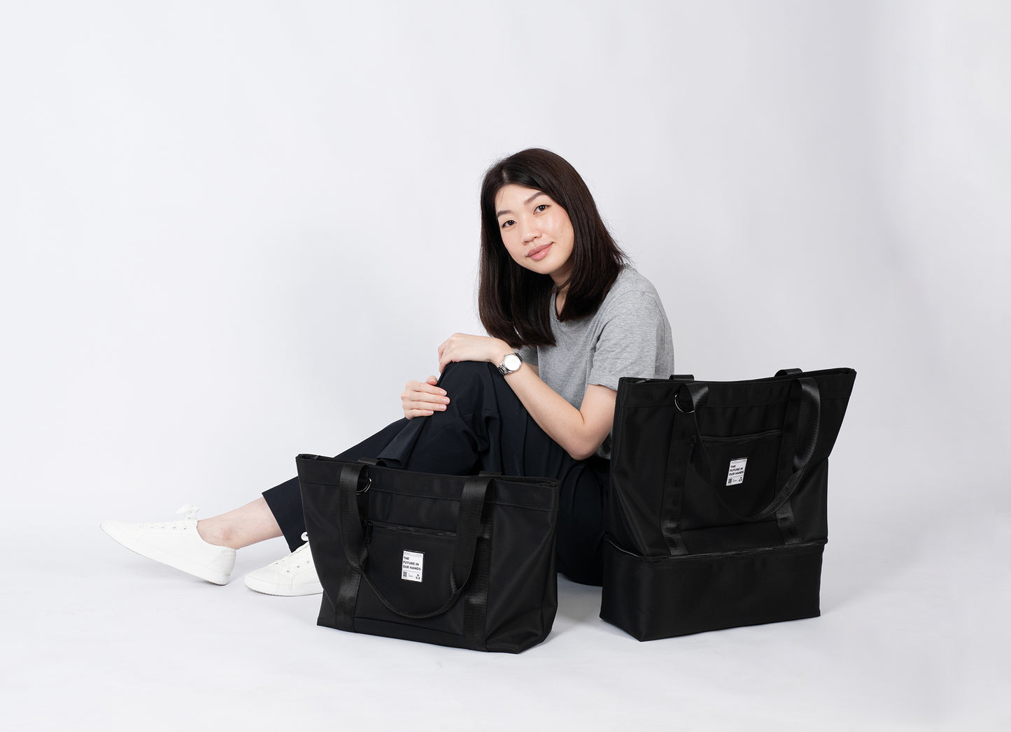 Re-Nylon Medium Tote Plus