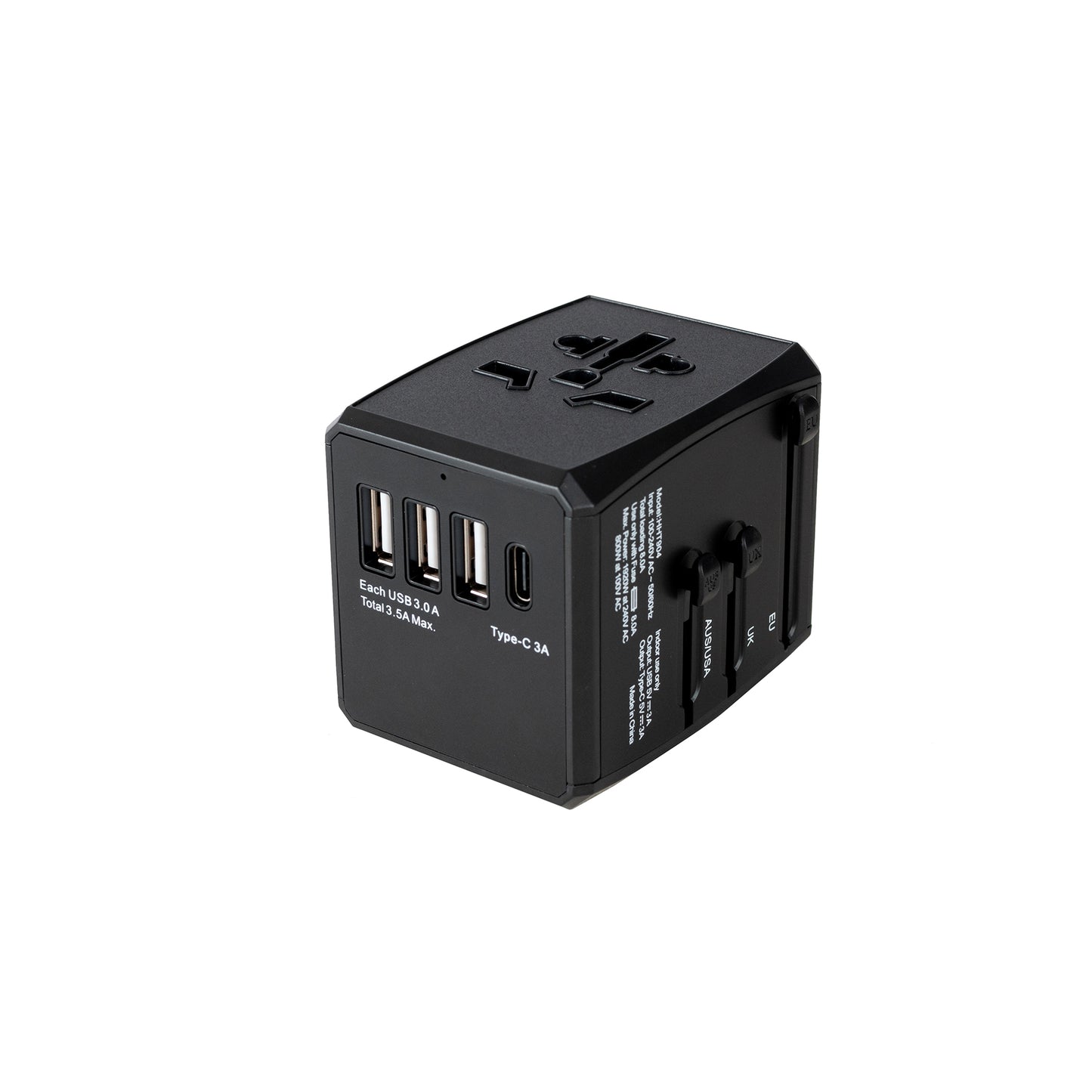 International Universal Travel Adapter USB 3+1 type C (NEW Upgrade!)