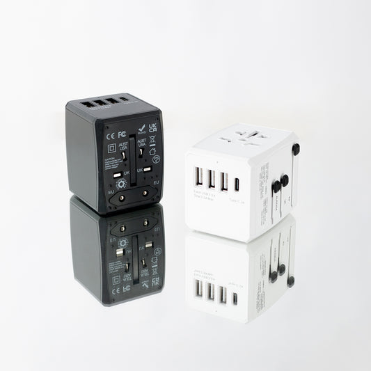 International Universal Travel Adapter USB 3+1 type C (NEW Upgrade!)