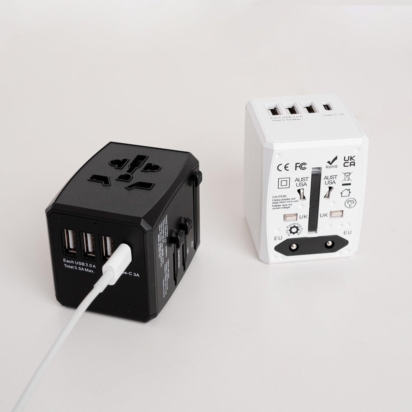 International Universal Travel Adapter USB 3+1 type C (NEW Upgrade!)